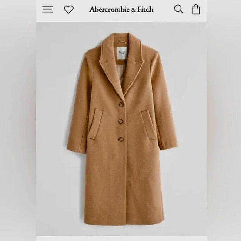 Abercrombie & Fitch Tan Trench Coat